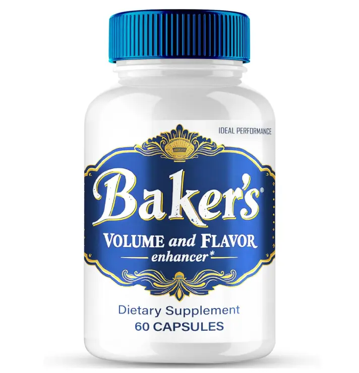 Baker's Volume and Flavour Enhancer - Natural Male Enhancement Supplement Bottle